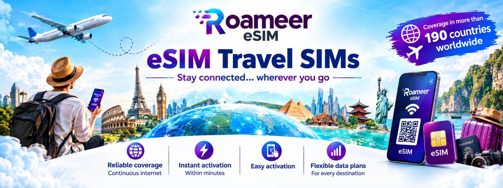 Roameer eSIM — eSIM Travel SIMs, stay connected wherever you go